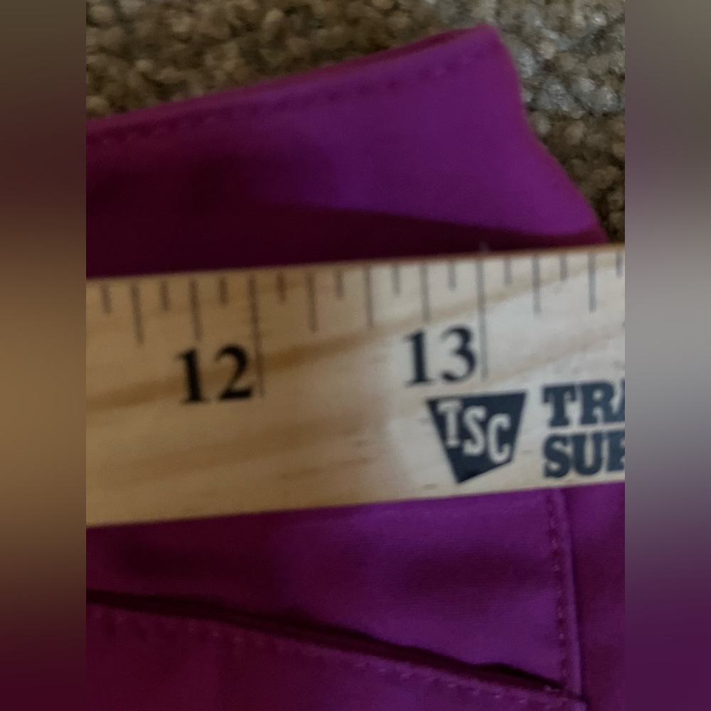 WHBM Slim Ankle Twilight Plum Pants size 0R - Picture 9 of 12